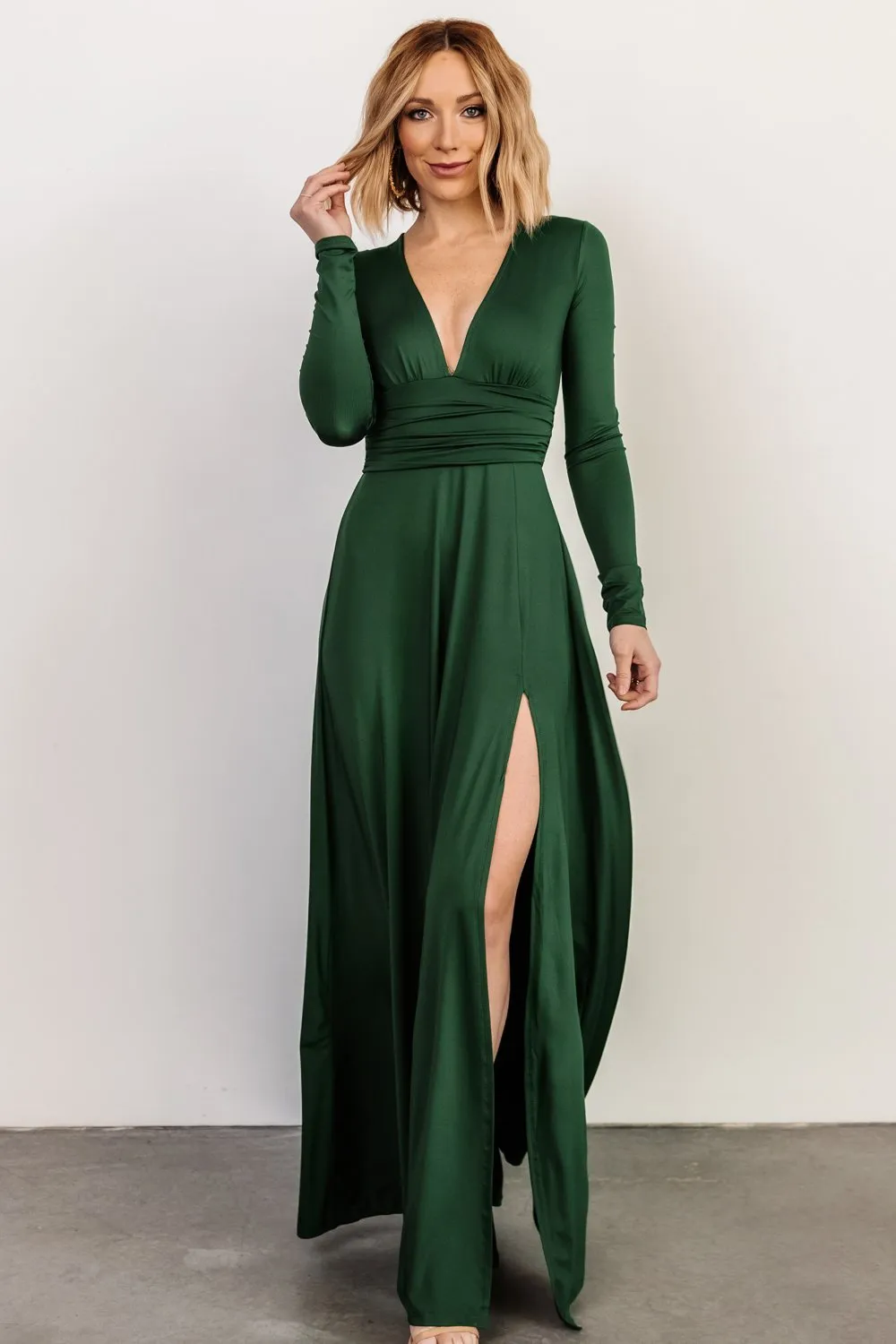 Arianna Maxi Dress | Hunter Green sold by Baltic Born