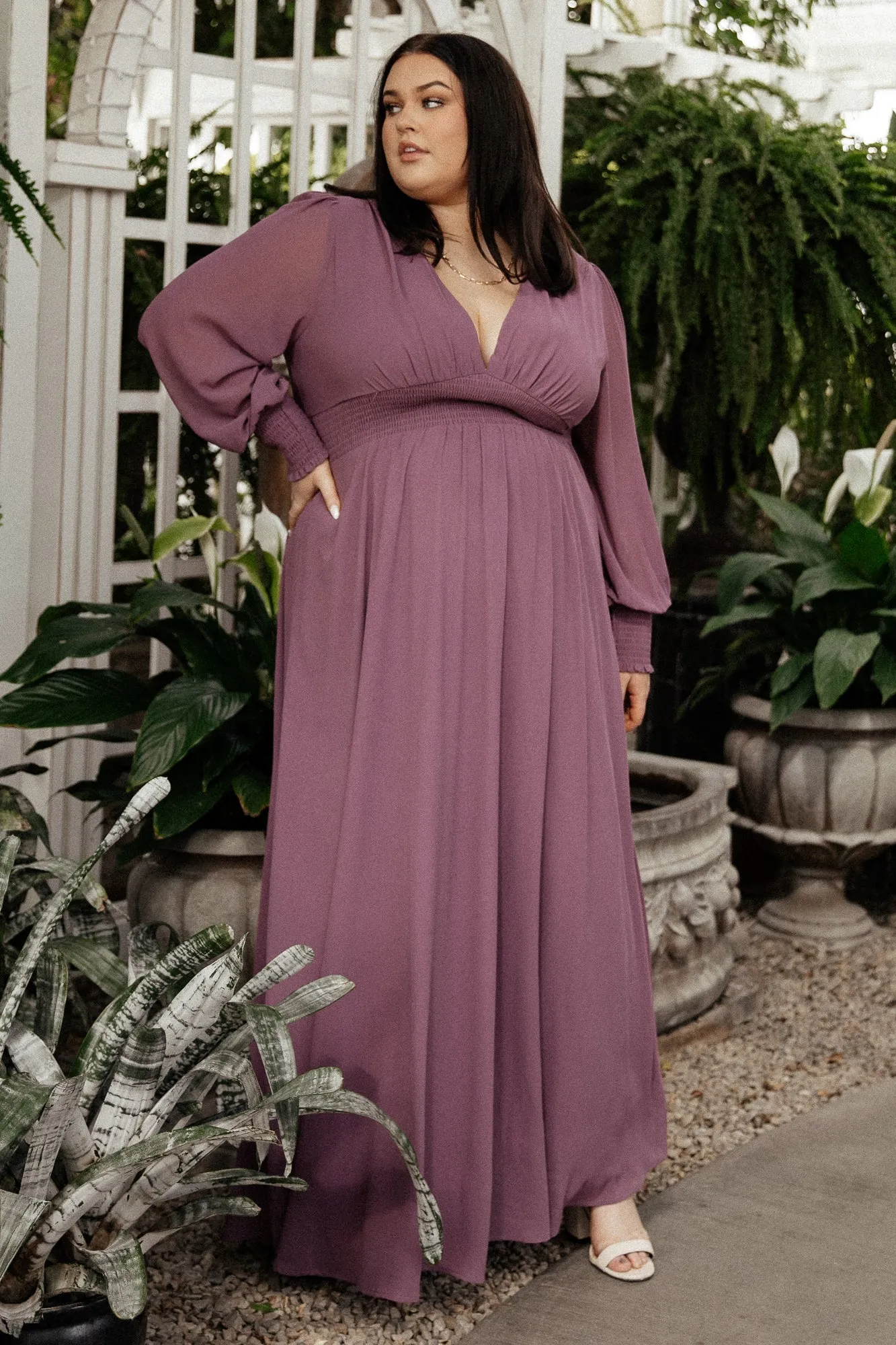 Olivia Maxi Dress | Vintage Plum sold by Baltic Born product image thumbnail 5