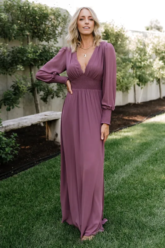 Olivia Maxi Dress | Vintage Plum sold by Baltic Born