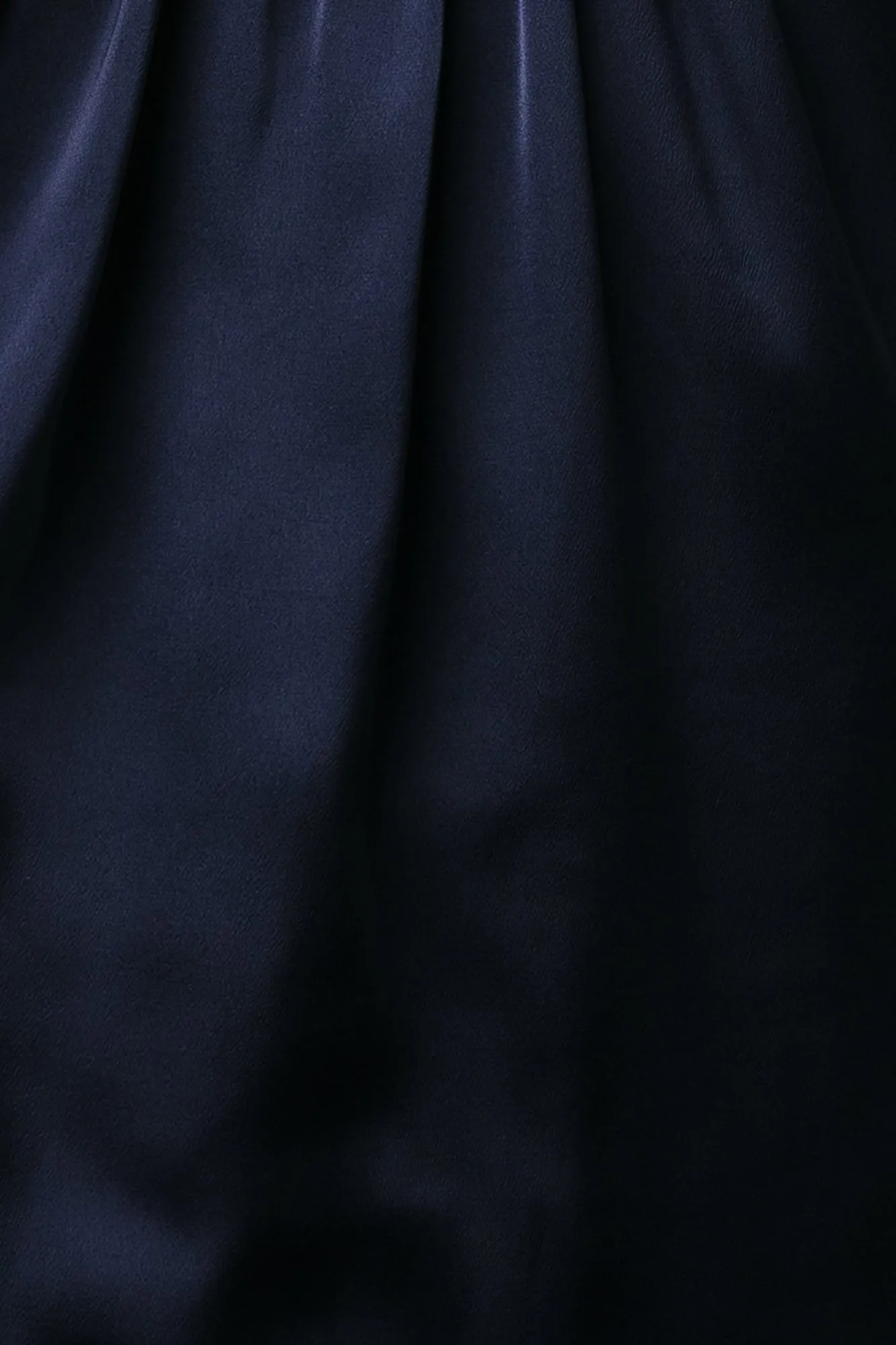 Fabric Swatch - Sicily Satin | Navy sold by Baltic Born