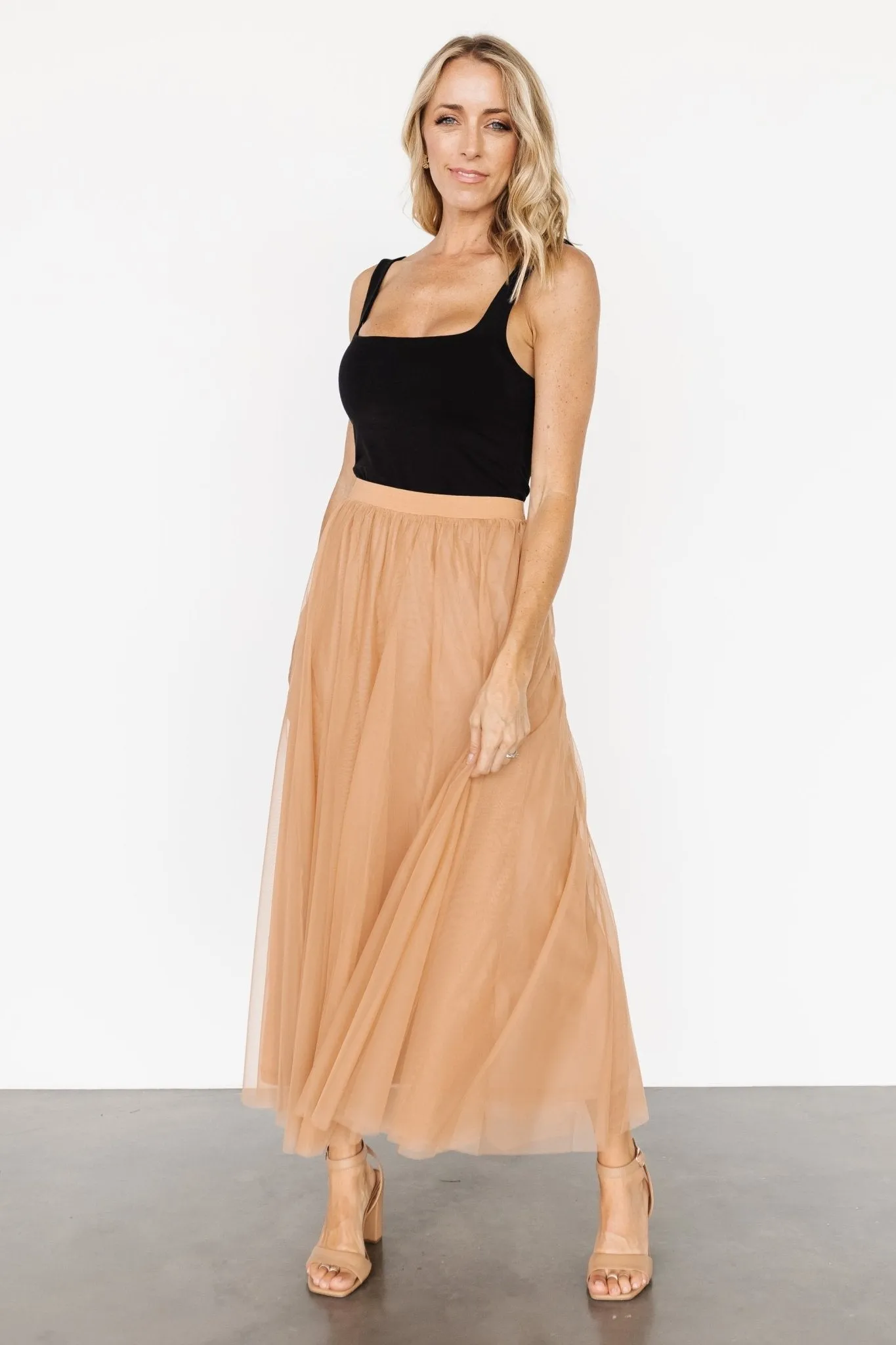 Mila Tulle Skirt | Caramel sold by Baltic Born product image thumbnail 5
