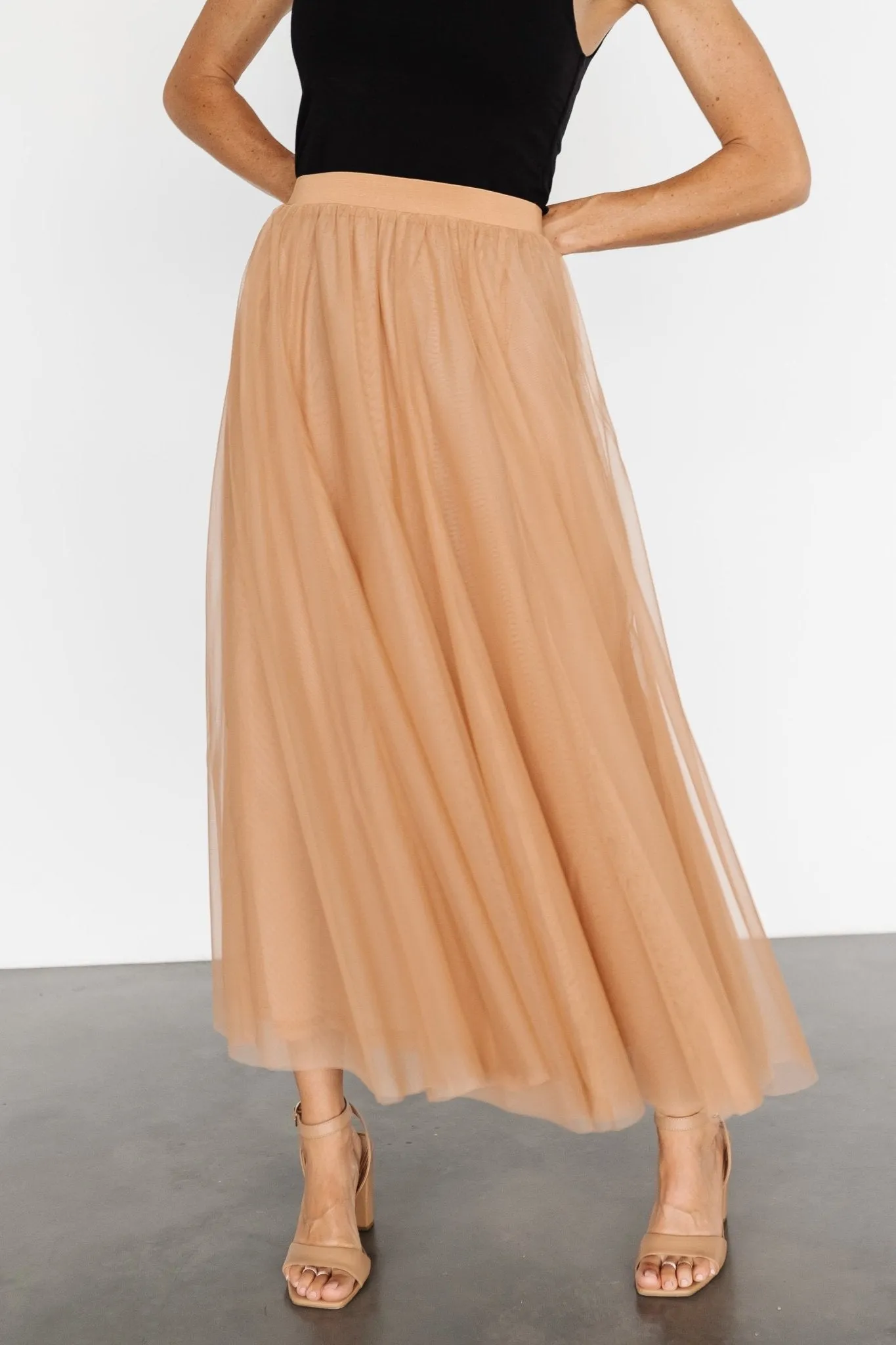 Mila Tulle Skirt | Caramel sold by Baltic Born product image thumbnail 2