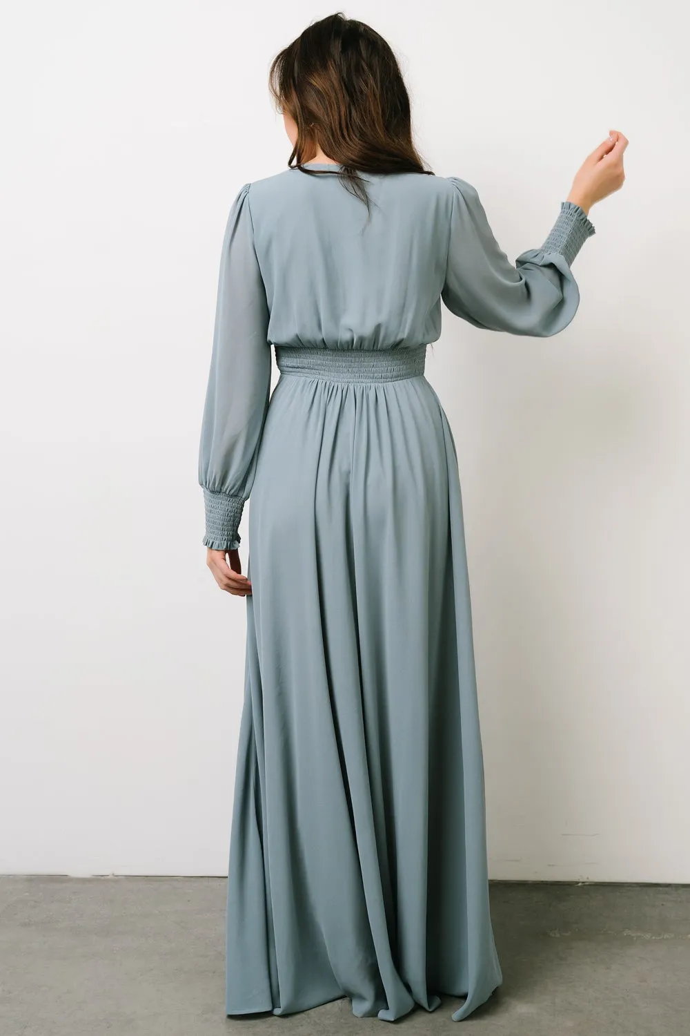 Olivia Maxi Dress | Dusty Blue sold by Baltic Born product image thumbnail 3