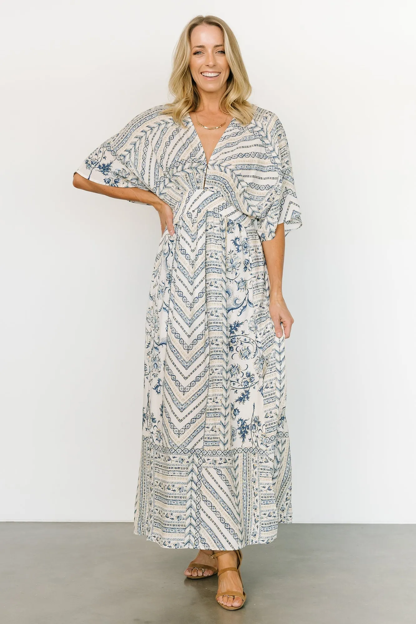 Hawkins Kimono Maxi Dress | Blue Print sold by Baltic Born