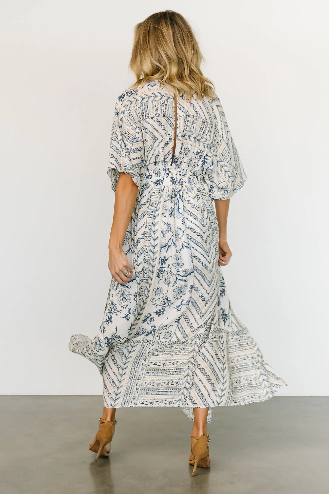 Hawkins Kimono Maxi Dress | Blue Print sold by Baltic Born product image thumbnail 2