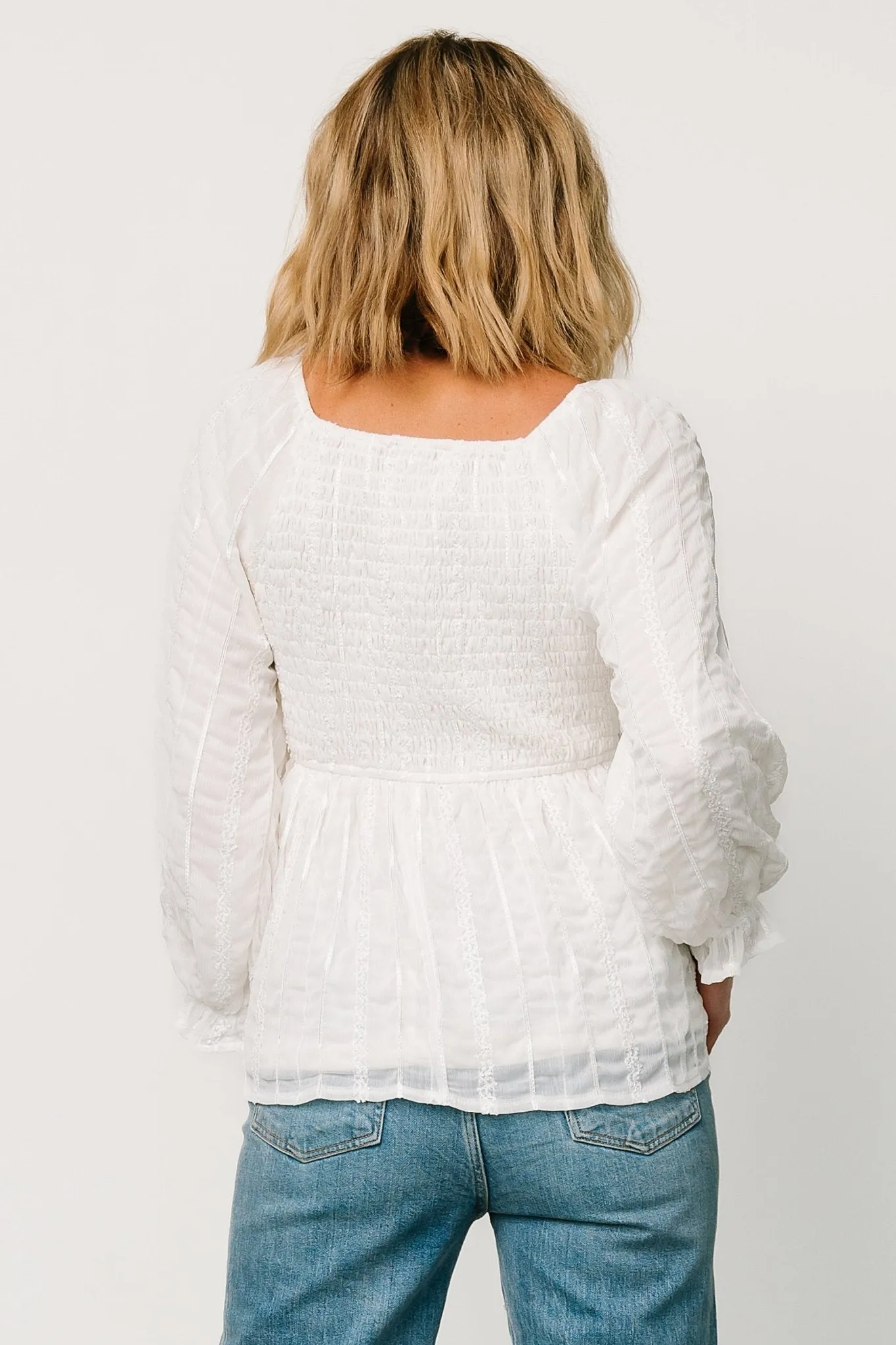 Priscilla Embroidered Top | Ivory sold by Baltic Born product image thumbnail 5