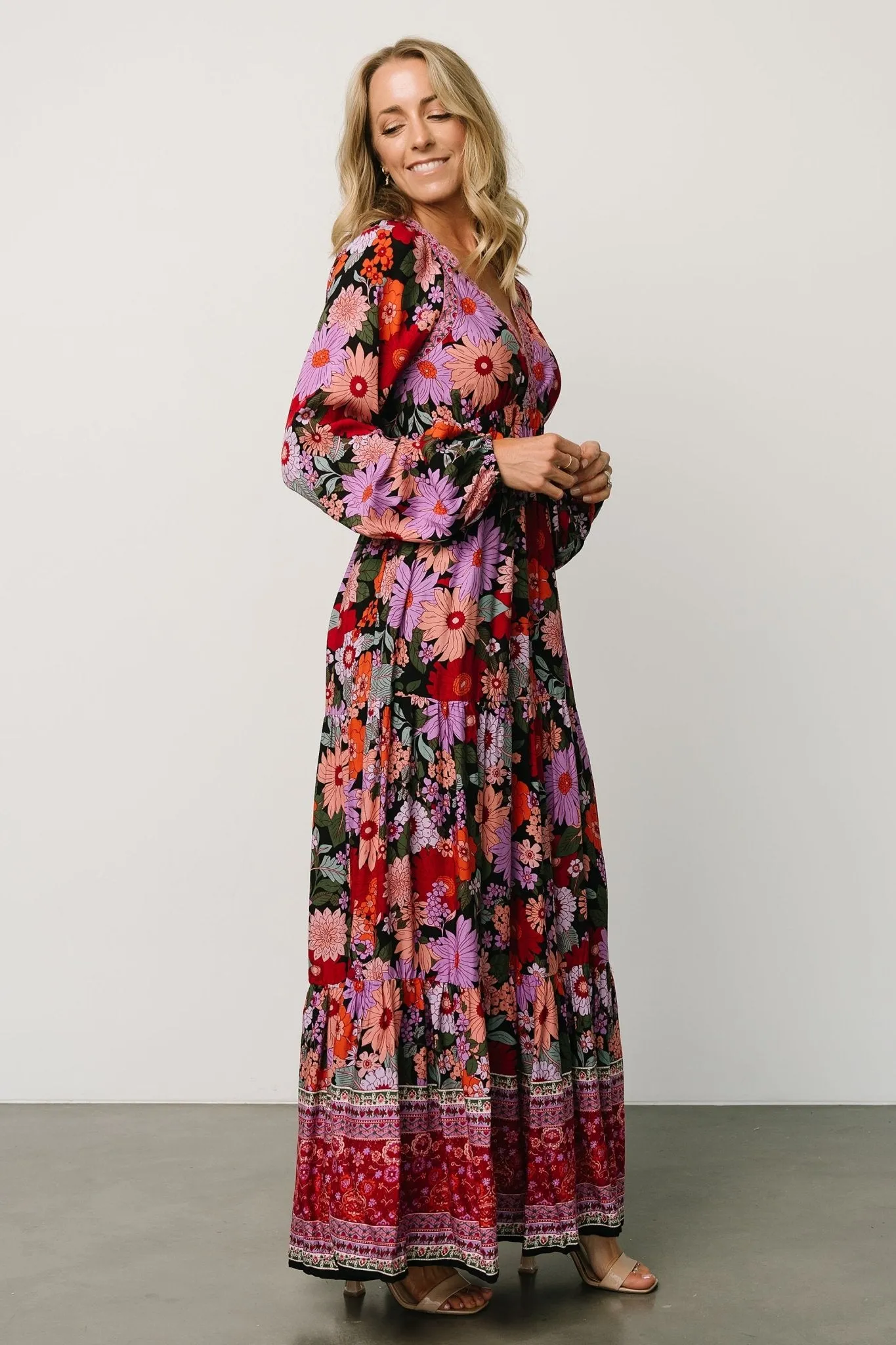 Malena Maxi Dress | Black Multi sold by Baltic Born product image thumbnail 3
