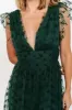 Caterina Tulle Maxi Dress | Dark Green sold by Baltic Born