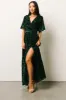 Uma Velvet Maxi Dress | Dark Green sold by Baltic Born