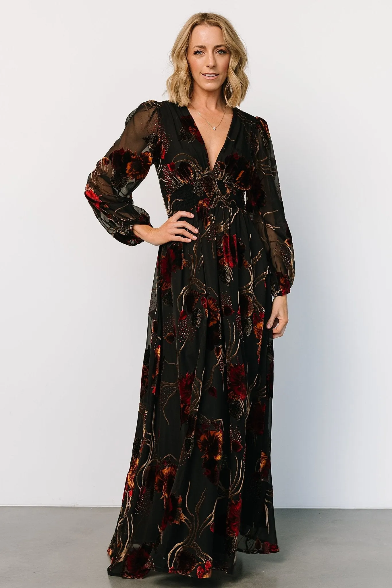 Mikla Maxi Dress | Black Multi sold by Baltic Born product image thumbnail 2