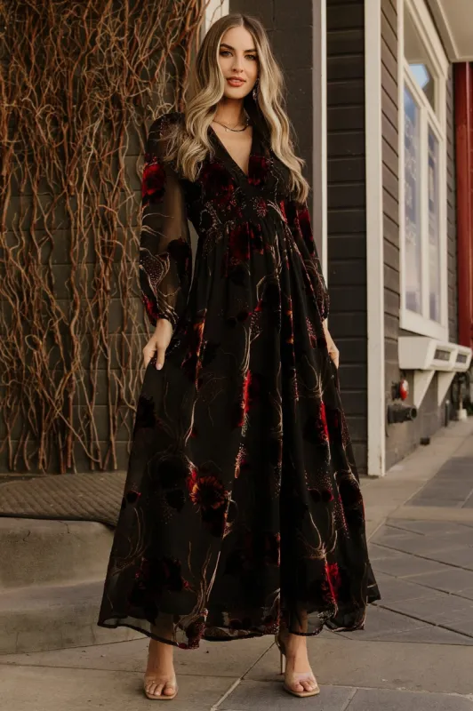 Mikla Maxi Dress | Black Multi sold by Baltic Born