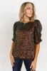 Joplin Sequin Top | Black Multi sold by Baltic Born