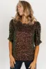 Joplin Sequin Top | Black Multi sold by Baltic Born