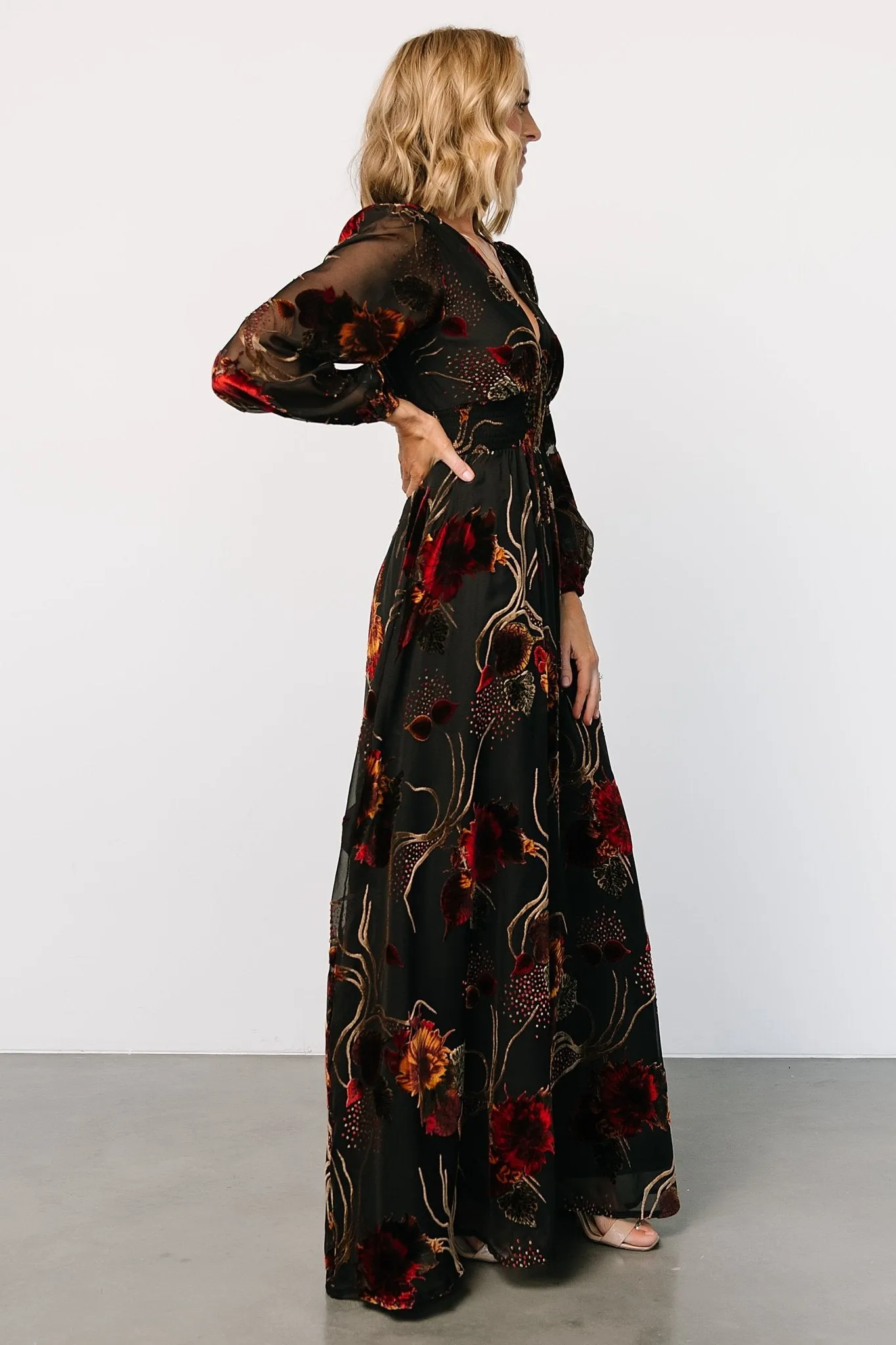 Mikla Maxi Dress | Black Multi sold by Baltic Born product image thumbnail 5
