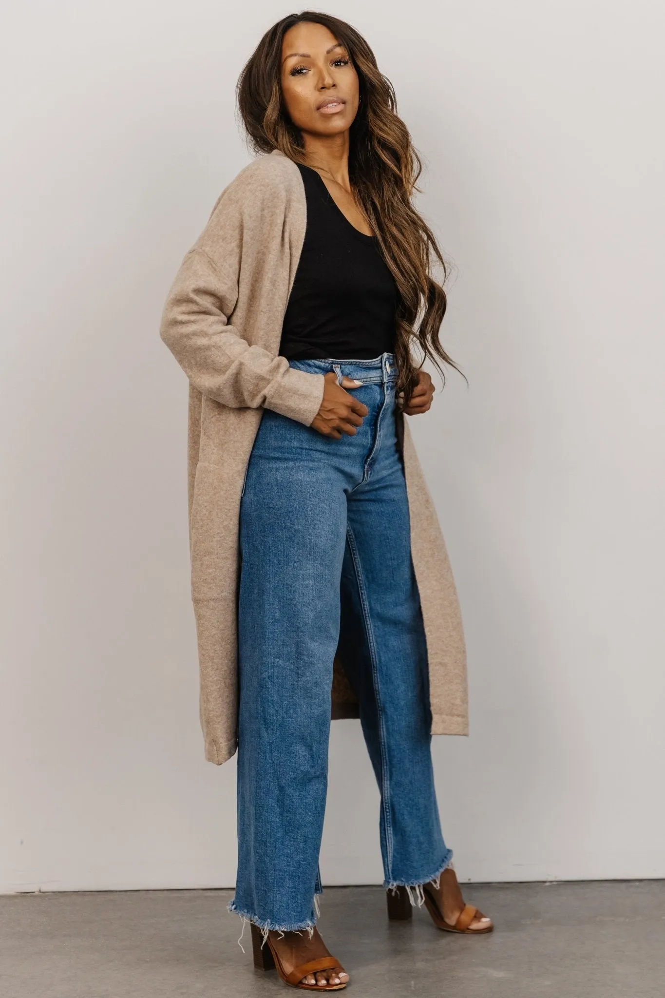 Claire Cardigan | Taupe sold by Baltic Born product image thumbnail 2