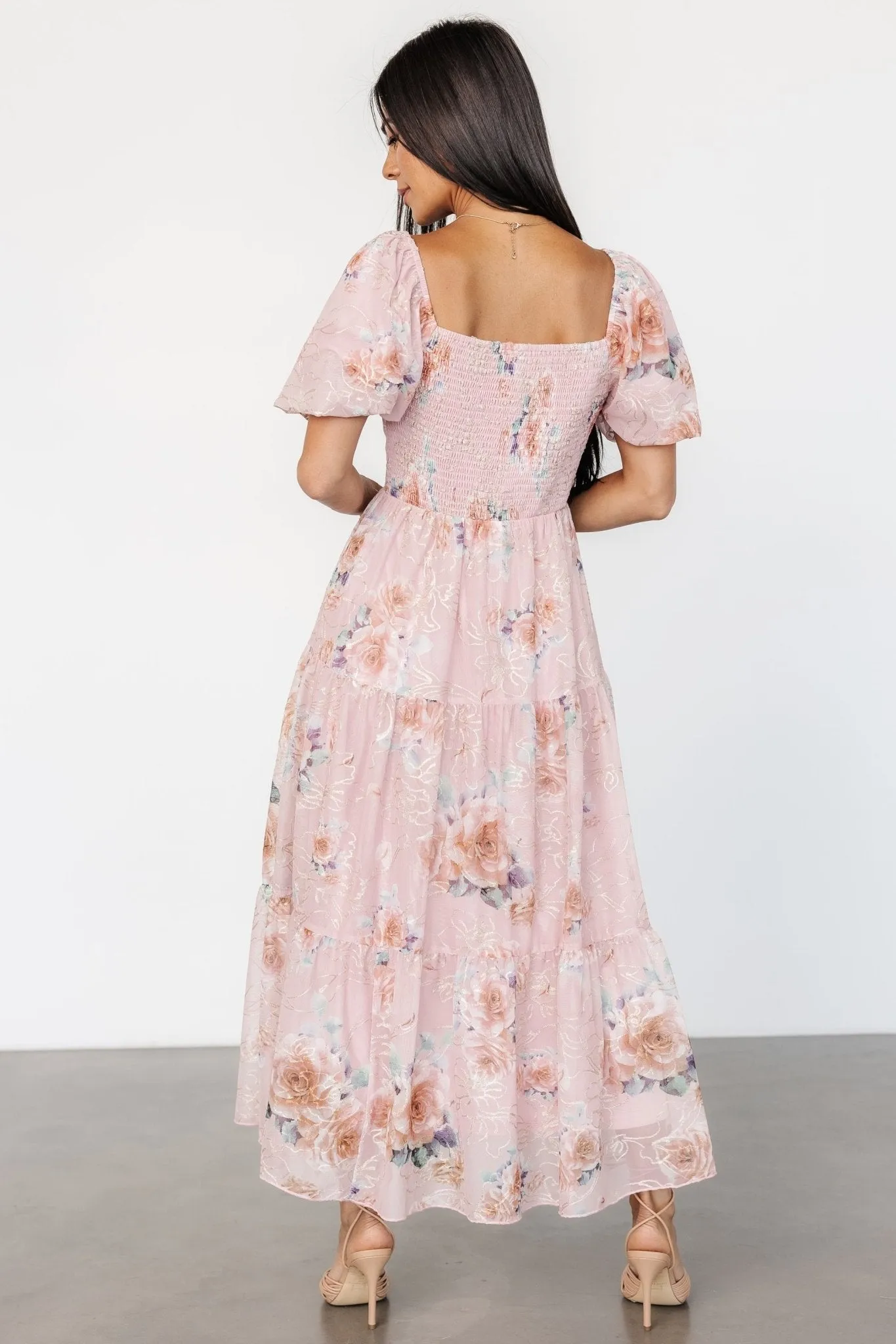 Annabeth Midi Dress | Blush Floral sold by Baltic Born product image thumbnail 5