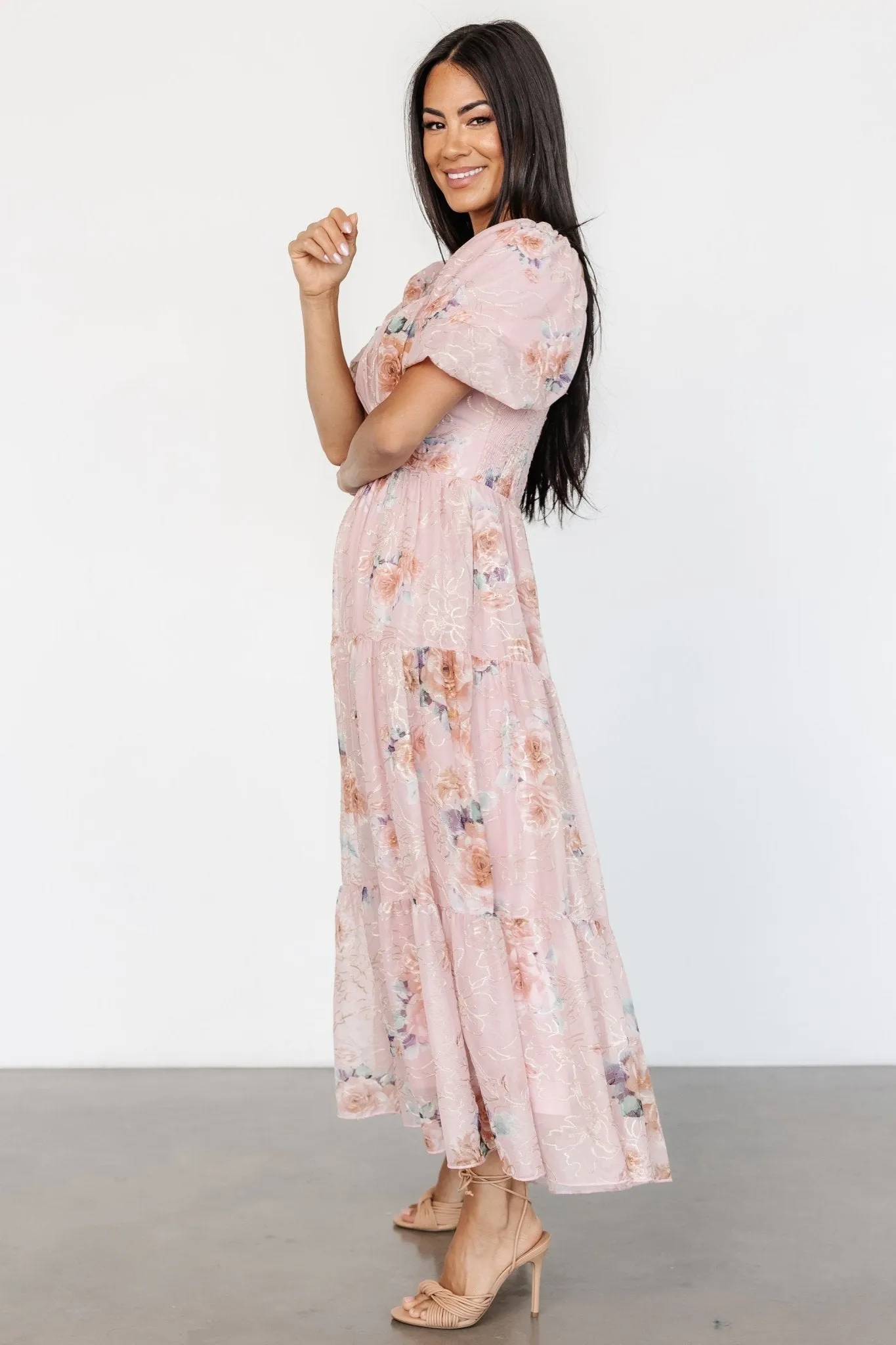 Annabeth Midi Dress | Blush Floral sold by Baltic Born product image thumbnail 3