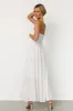 Domenica Strapless Maxi Dress | Off White sold by Baltic Born