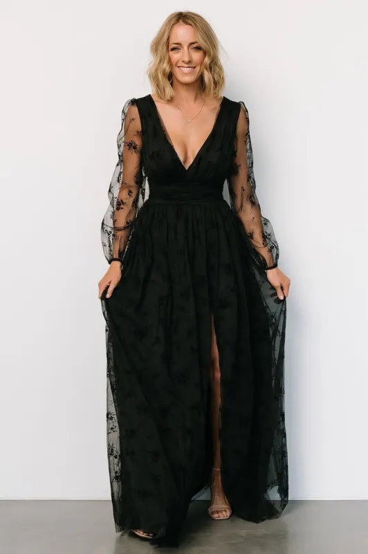 Isabelle Tulle Maxi Dress | Black sold by Baltic Born