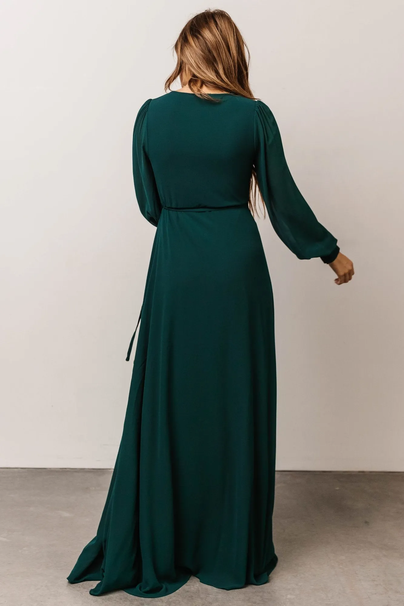 Kelsey Wrap Dress | Emerald sold by Baltic Born product image thumbnail 4