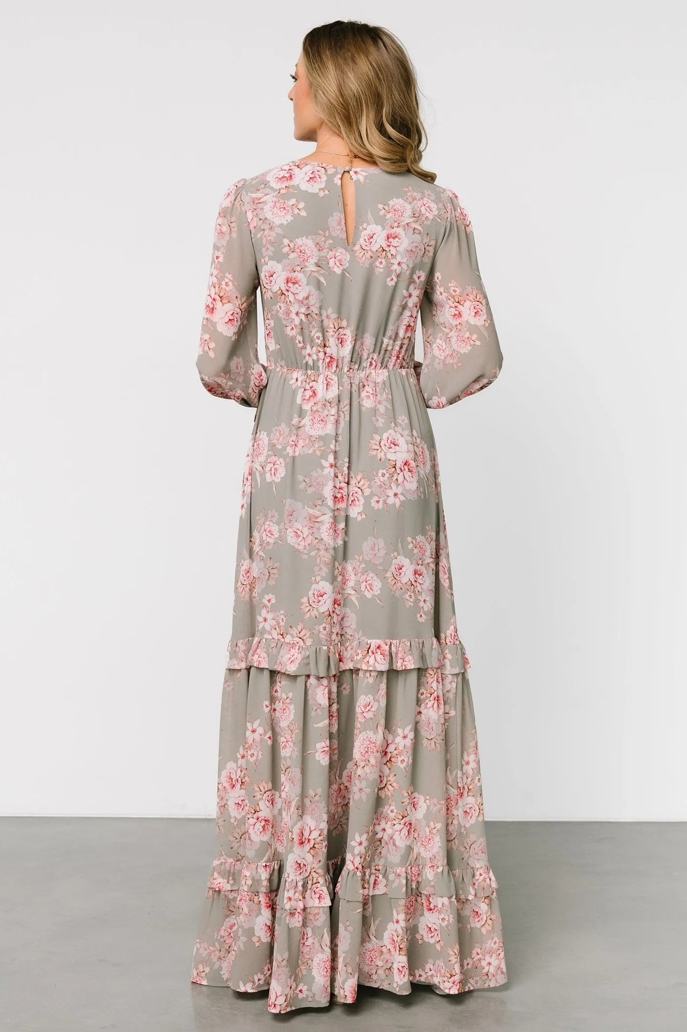 Liliana Maxi Dress | Dusty Sage + Rose sold by Baltic Born product image thumbnail 4