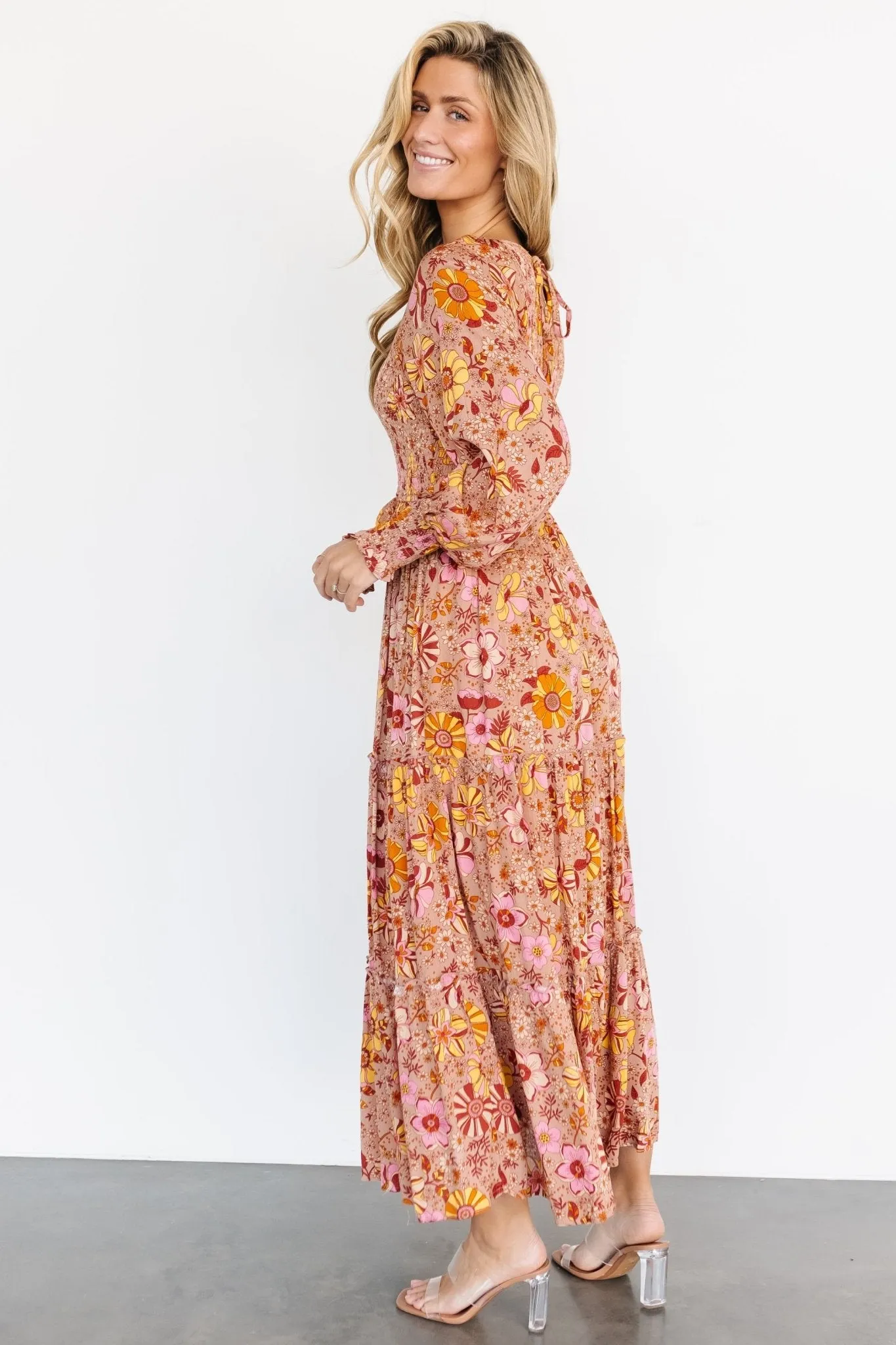 Thea Smocked Maxi Dress | Multi Floral sold by Baltic Born product image thumbnail 2