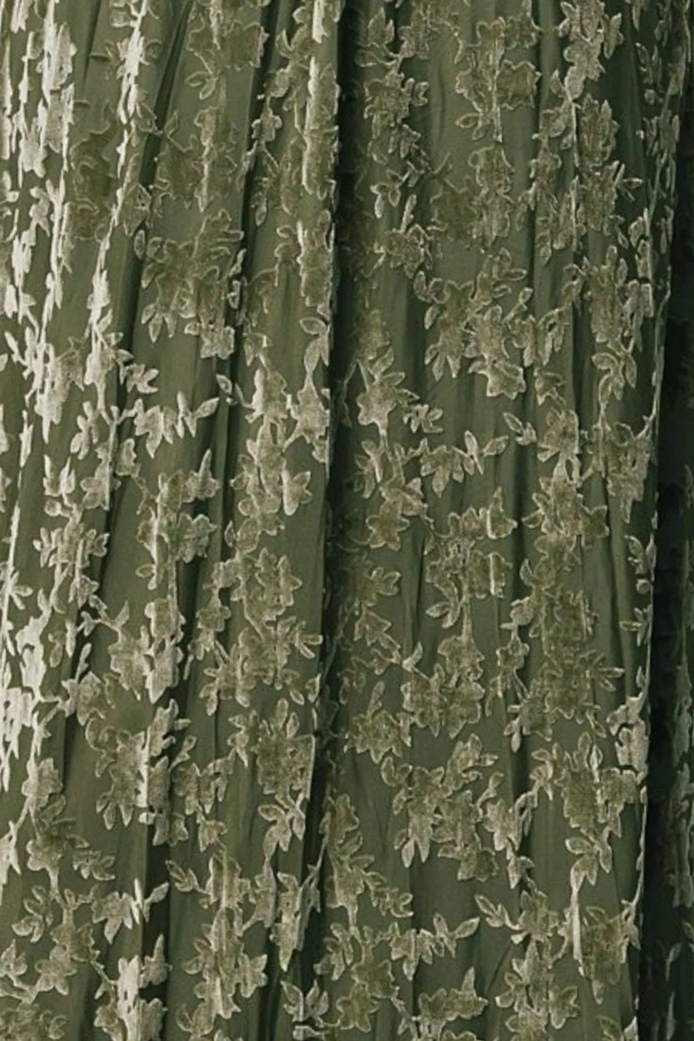 Fabric Swatch - Everley Velvet | Dark Sage sold by Baltic Born