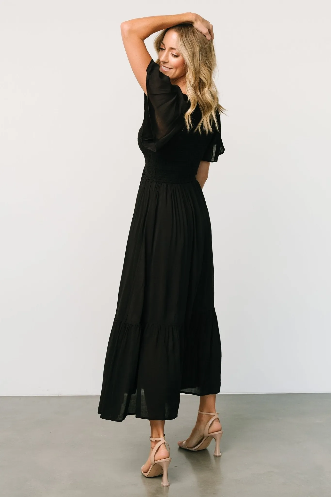 Scarlett Smocked Dress | Black sold by Baltic Born product image thumbnail 3