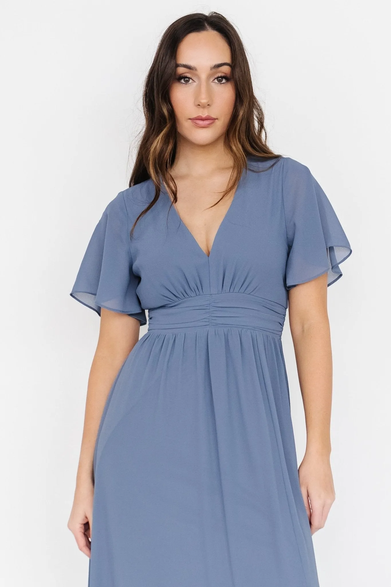 Fabric Swatch - Ramona Chiffon | Whisper Blue sold by Baltic Born product image thumbnail 2