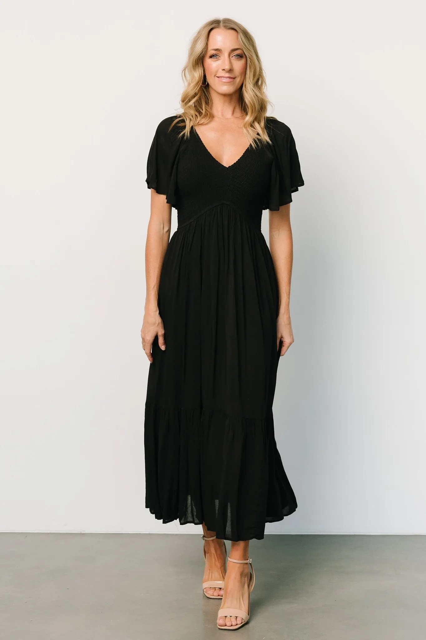 Scarlett Smocked Dress | Black sold by Baltic Born product image thumbnail 4