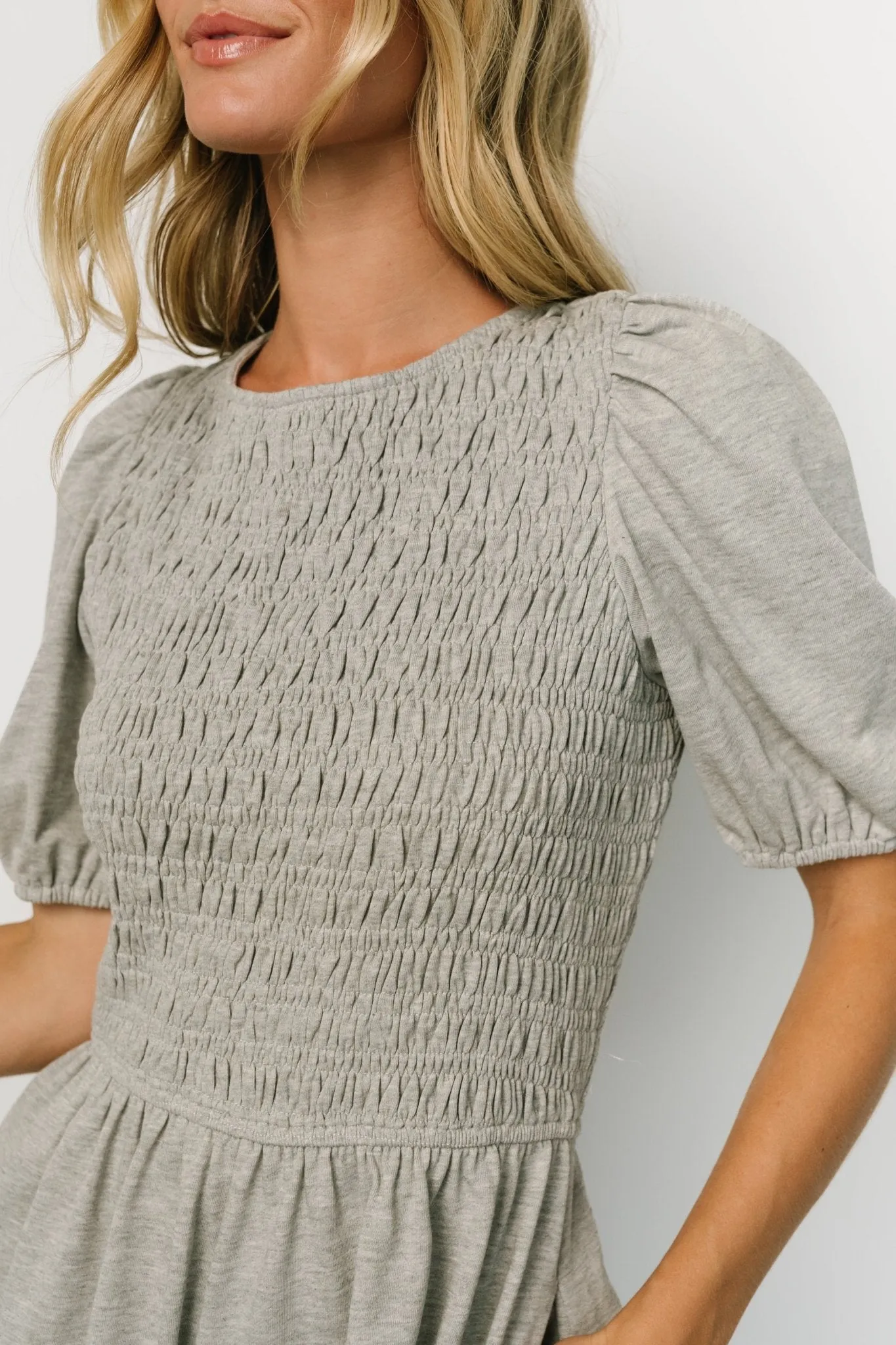 Beaumont Romper | Heather Gray sold by Baltic Born product image thumbnail 4