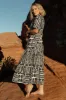 Austin Kimono Dress | Black Print sold by Baltic Born