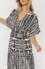 Austin Kimono Dress | Black Print sold by Baltic Born