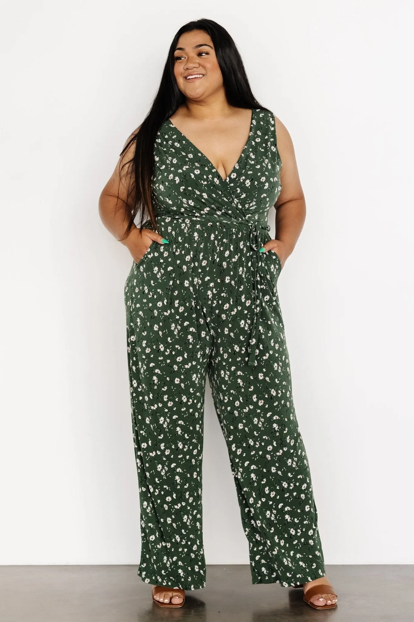 Ashlyn Jumpsuit | Green Floral sold by Baltic Born product image thumbnail 2