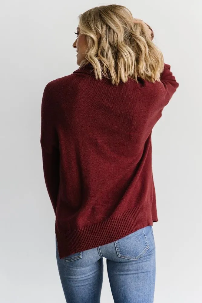 Collins Knit Sweater | Burgundy sold by Baltic Born product image thumbnail 4