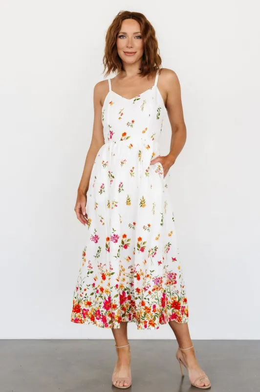 Daniella Tank Dress | Off White Floral sold by Baltic Born