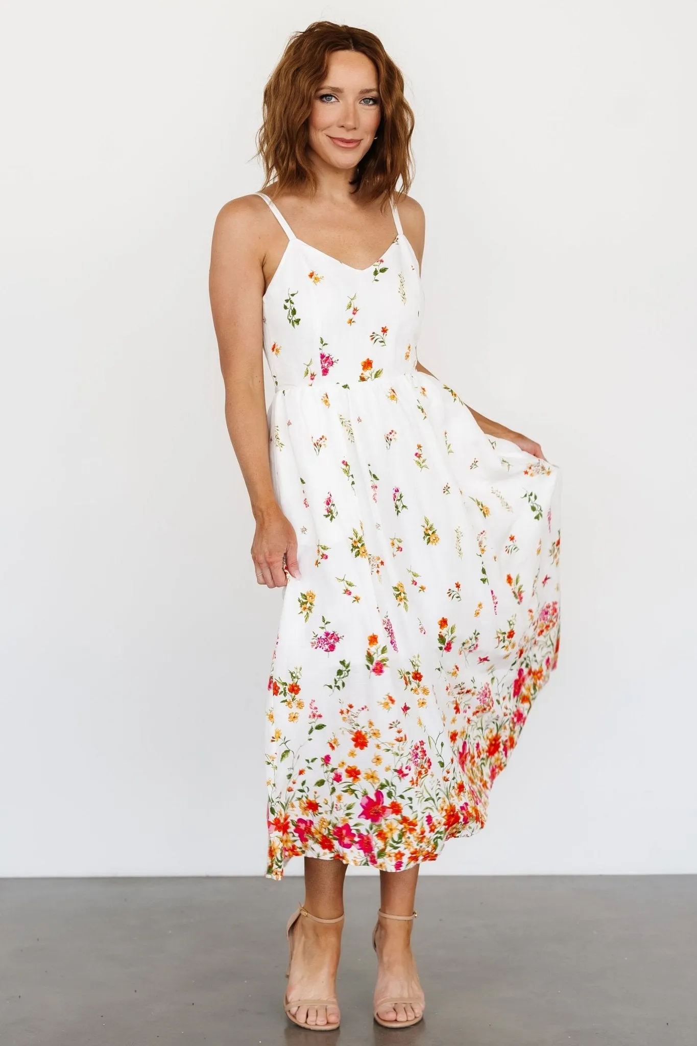 Daniella Tank Dress | Off White Floral sold by Baltic Born product image thumbnail 5
