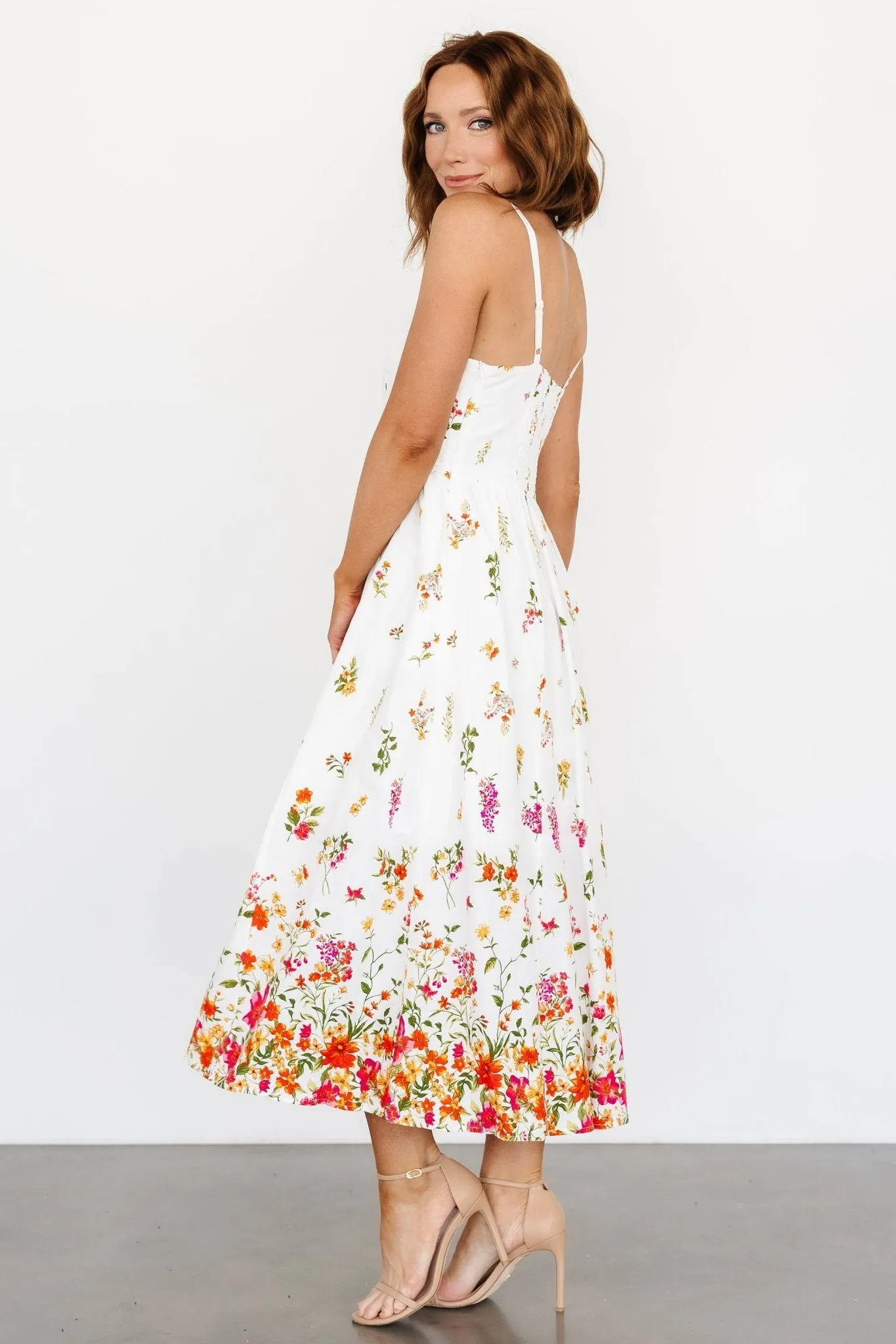 Daniella Tank Dress | Off White Floral sold by Baltic Born product image thumbnail 3