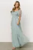 Cassandra Tulle Maxi Dress | Sage Sparkle sold by Baltic Born