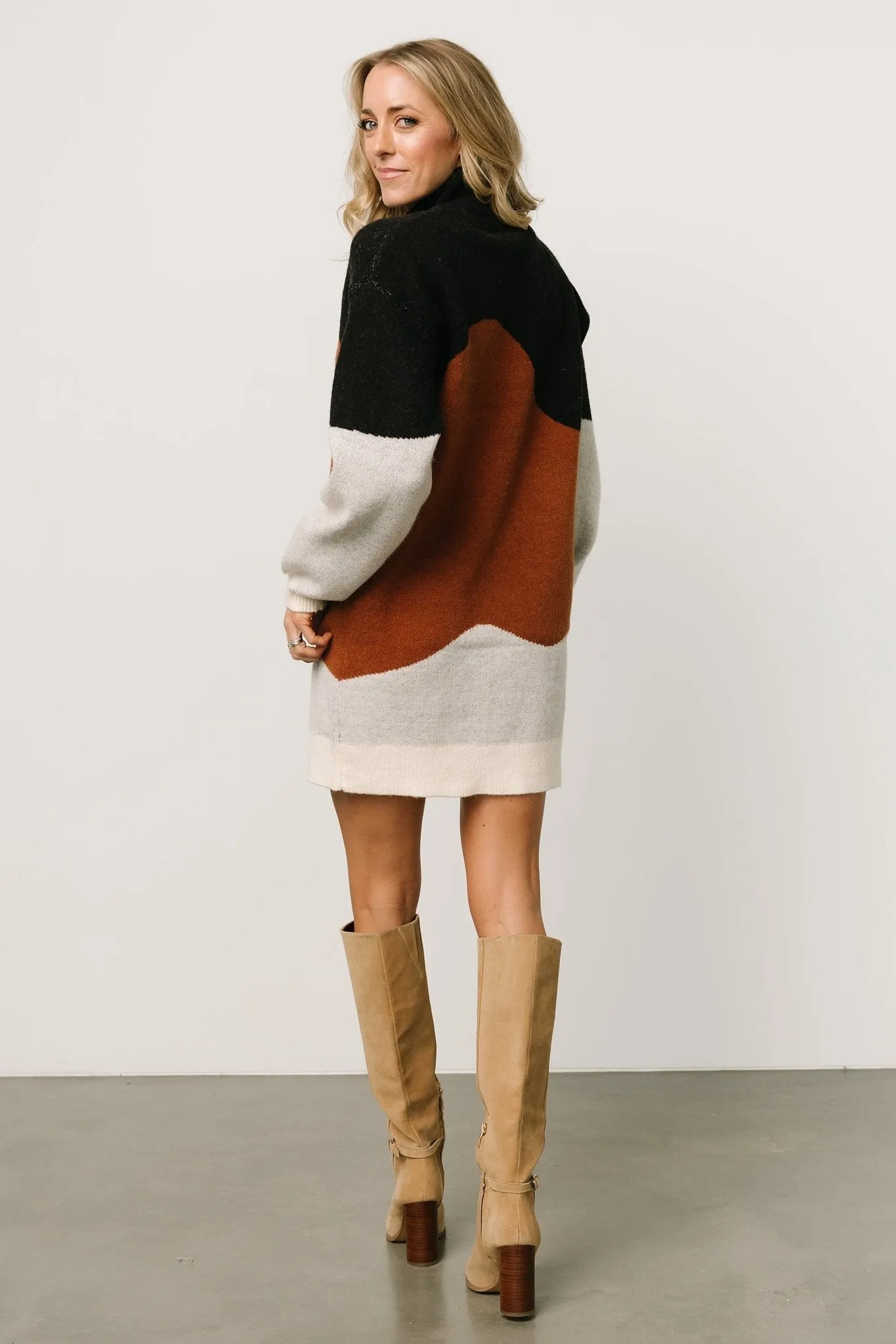 Dasha Sweater Dress | Black Multi sold by Baltic Born product image thumbnail 4