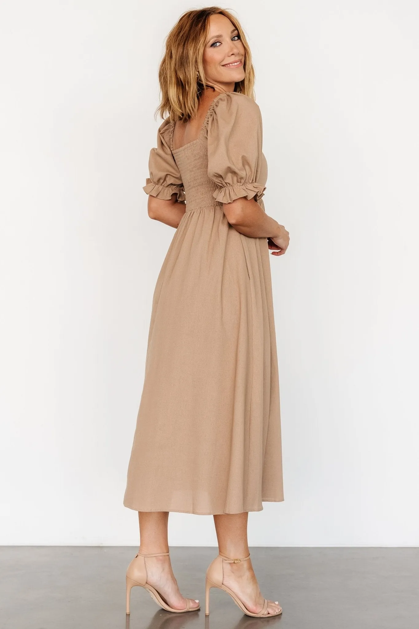 Britton Midi Dress | Tan sold by Baltic Born product image thumbnail 3
