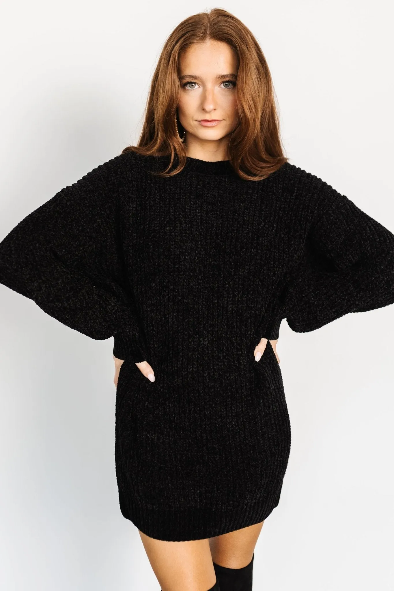 Christa Sweater Dress | Black sold by Baltic Born product image thumbnail 3