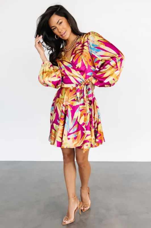 Acadian Wrap Mini Dress | Multi sold by Baltic Born