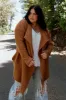 Ellison Lapel Cardigan | Camel sold by Baltic Born