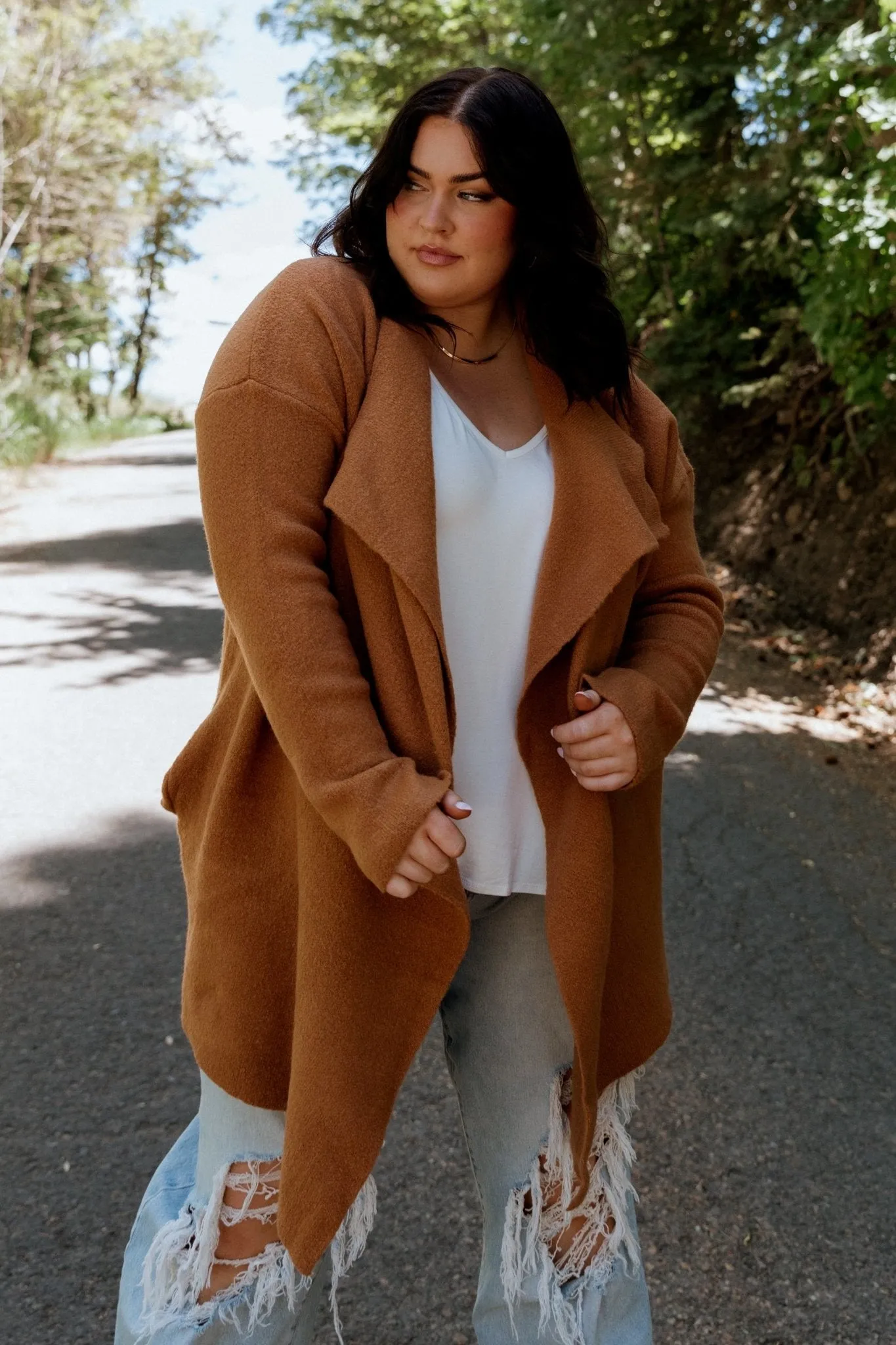 Ellison Lapel Cardigan | Camel sold by Baltic Born product image thumbnail 2