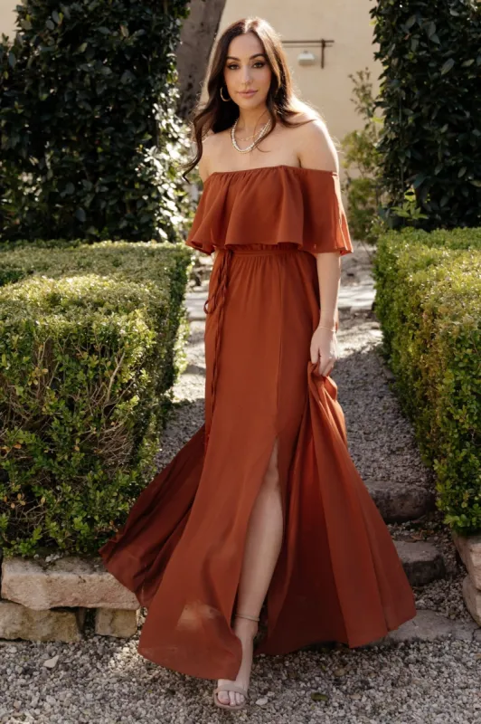 Victoria Off Shoulder Maxi Dress | Spice sold by Baltic Born