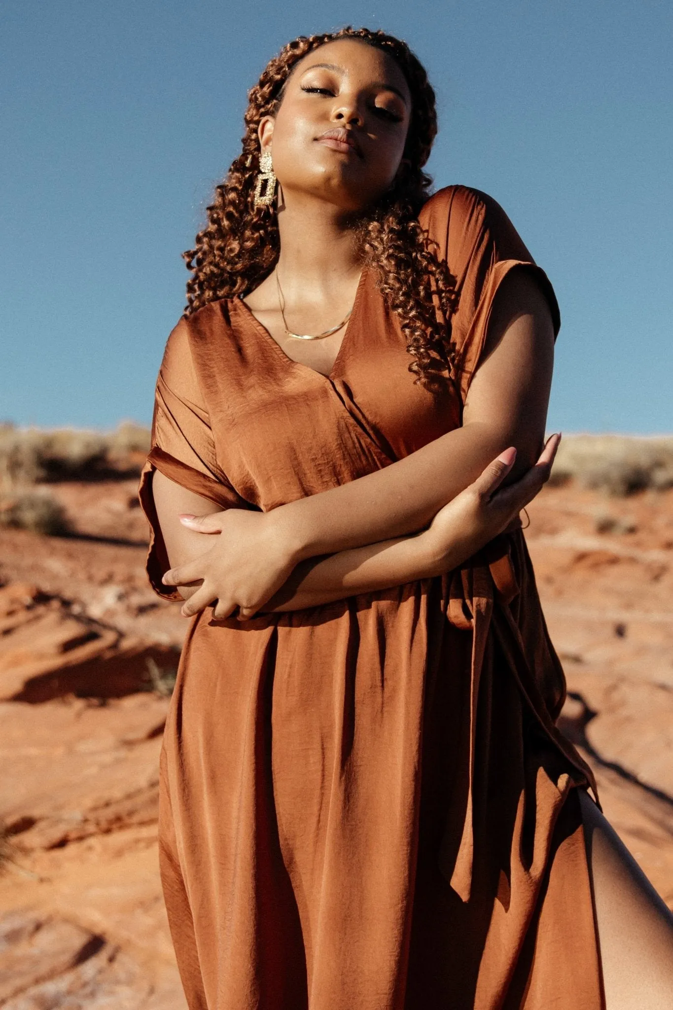Sorenson Maxi Dress | Bronze sold by Baltic Born product image thumbnail 3