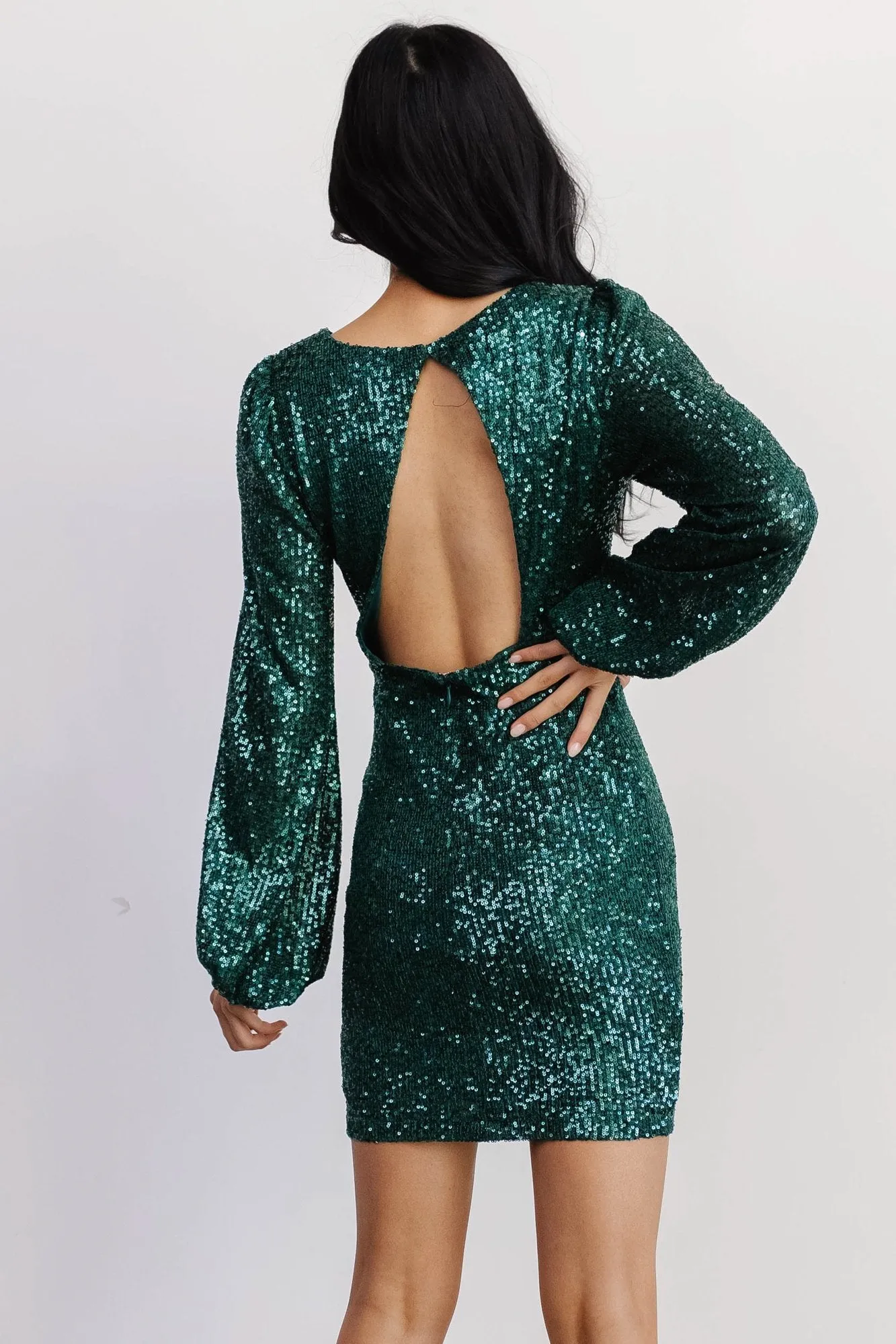 Paige Sequin Mini Dress | Green sold by Baltic Born product image thumbnail 2