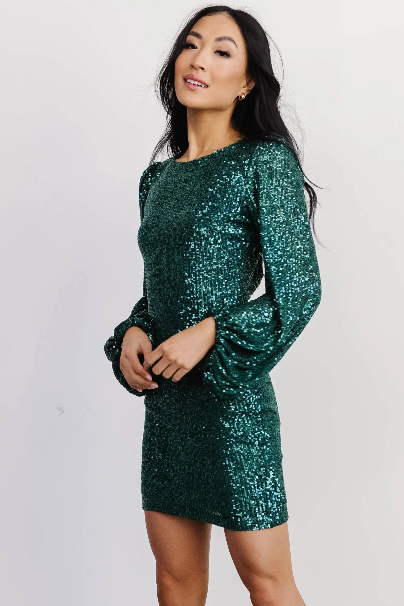 Paige Sequin Mini Dress | Green sold by Baltic Born product image thumbnail 3