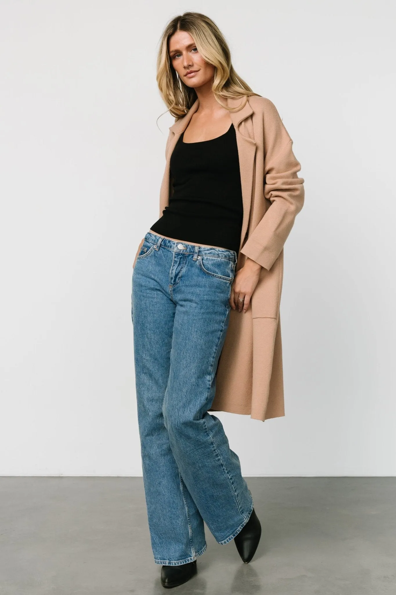 Roland Long Jacket | Light Camel sold by Baltic Born product image thumbnail 3